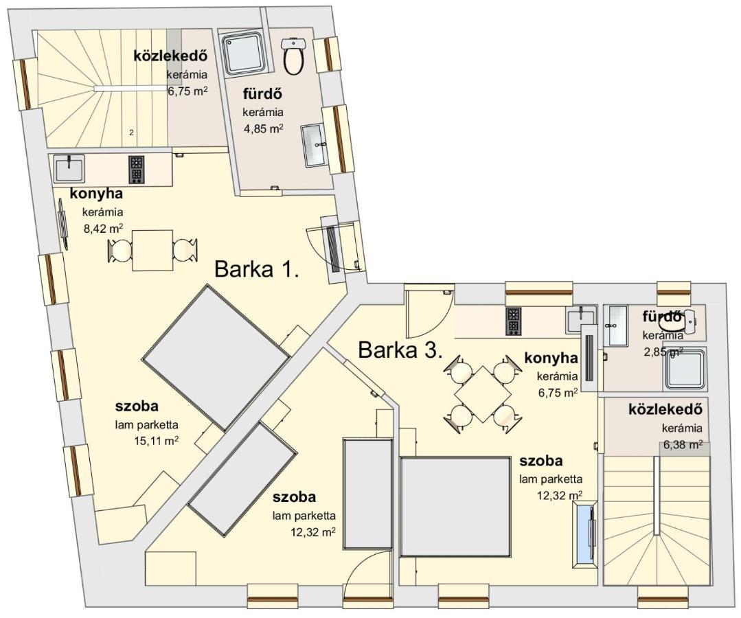Barka Apartman 埃格尔 外观 照片